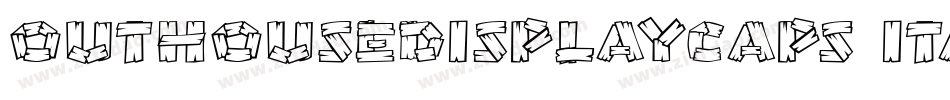 OutHouseDisplayCaps Italic字体转换